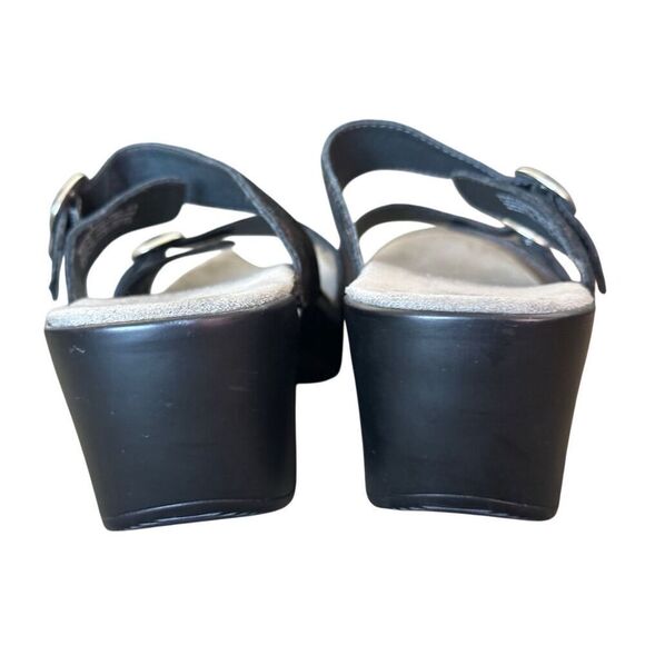 DANSKO Sophie Leather Sandals Black/Brown Size 41  US Size 10.5-11 - Picture 3 of 11